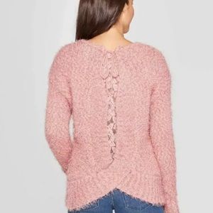 knox rose sweater in rose gold
